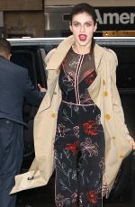 ALEXANDRA DADDARIO Arrives at AOL Live in New York 05/25/2017