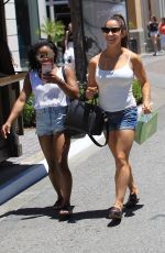 ALY RAISMAN and SIMONE BILES Out Shopping at The Grove in Los Angeles 05/20/2017