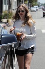 AMANDA SEYFRIED Out for Iced Coffee in West Hollywood 05/08/2017
