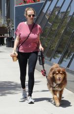 AMANDA SEYFRIED Walks Her Dog Out in West Hollywood 05/16/2017