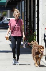 AMANDA SEYFRIED Walks Her Dog Out in West Hollywood 05/16/2017