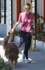 AMANDA SEYFRIED Walks Her Dog Out in West Hollywood 05/16/2017