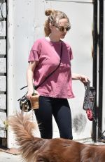 AMANDA SEYFRIED Walks Her Dog Out in West Hollywood 05/16/2017