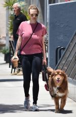 AMANDA SEYFRIED Walks Her Dog Out in West Hollywood 05/16/2017