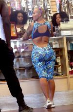 AMBER ROSE Out and About in Hollywood 05/23/2017