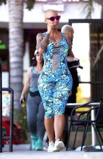 AMBER ROSE Out and About in Hollywood 05/23/2017