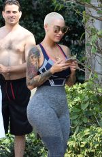 AMBER ROSE Out on Ocean Drive in Miami Beach 05/15/2017