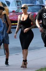 AMBER ROSE Out on Ocean Drive in Miami Beach 05/15/2017