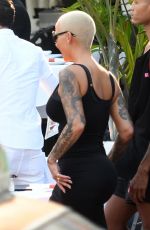 AMBER ROSE Out on Ocean Drive in Miami Beach 05/15/2017