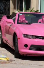 ANGELIQUE FRENCHY MORGAN in Bikini Washing Her Pink Camaro 05/22/2017