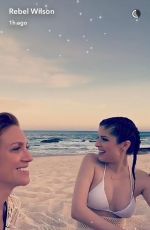 ANNA KENDRICK in Bikini at a Beach, 05/13/2017 Snapchat Pictures 