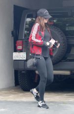 ANNE HATHAWAY Arrives at a Gym in West Hollywood 05/26/2017