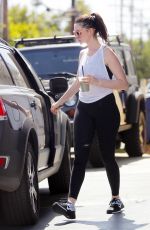 ANNE HATHAWAY Leaves a Gym in West Hollywood 05/16/2017