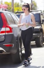 ANNE HATHAWAY Leaves a Gym in West Hollywood 05/16/2017