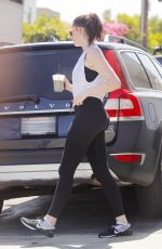 ANNE HATHAWAY Leaves a Gym in West Hollywood 05/16/2017