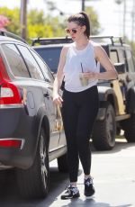 ANNE HATHAWAY Leaves a Gym in West Hollywood 05/16/2017