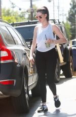 ANNE HATHAWAY Leaves a Gym in West Hollywood 05/16/2017