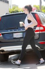 ANNE HATHAWAY Leaves a Gym in West Hollywood 05/16/2017