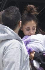 ARIANA GRANDE Arrivees at Her Home in Boca Raton from Manchester 05/23/2017