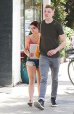 ARIEL WINTER in Denim Shorts Out for Lunch in Studio City 05/24/2017