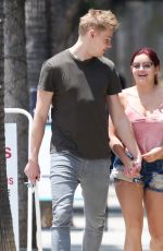 ARIEL WINTER in Denim Shorts Out for Lunch in Studio City 05/24/2017