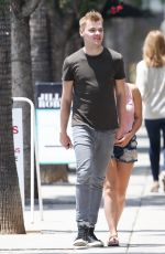 ARIEL WINTER in Denim Shorts Out for Lunch in Studio City 05/24/2017