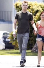 ARIEL WINTER in Denim Shorts Out for Lunch in Studio City 05/24/2017