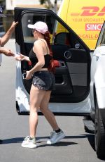ARIEL WINTER in Shorts Arrives at a Gym in Los Angeles 05/19/2017