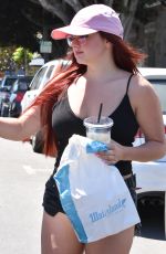 ARIEL WINTER Shows New Red Hair Color at Nine Zero One Salon in West Hollywood 05/19/2017