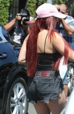 ARIEL WINTER Shows New Red Hair Color at Nine Zero One Salon in West Hollywood 05/19/2017