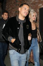 ASHLEE SIMPSON and Evan Ross Out for Dinner in Hollywood 05/16/2017