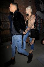 ASHLEE SIMPSON and Evan Ross Out for Dinner in Hollywood 05/16/2017