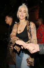 ASHLEE SIMPSON and Evan Ross Out for Dinner in Hollywood 05/16/2017