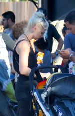 ASHLEE SIMPSON at Universal Studios in Hollywood 05/30/2017
