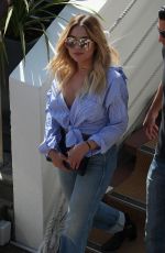 ASHLEY BENON in Jeans Out in Cannes 05/21/2017