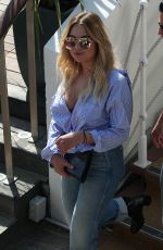 ASHLEY BENON in Jeans Out in Cannes 05/21/2017