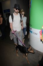 ASHLEY GREENE and Paul Khoury at LAX Airport in Los Angeles 05/03/2017