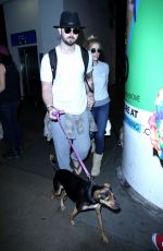 ASHLEY GREENE and Paul Khoury at LAX Airport in Los Angeles 05/03/2017