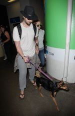 ASHLEY GREENE and Paul Khoury at LAX Airport in Los Angeles 05/03/2017
