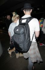 ASHLEY GREENE and Paul Khoury at LAX Airport in Los Angeles 05/03/2017