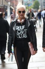 ASHLEY JAMES Arrives at Hoxton Radio in London 05/12/2017