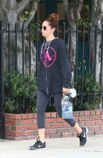 ASHLEY TISDALE and Christopher French Leaves a Gym in Studio City 05/30/2017