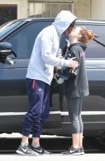ASHLEY TISDALE and Christopher French Leaves a Gym in Studio City 05/30/2017