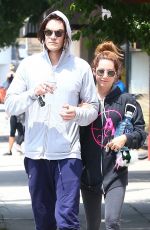 ASHLEY TISDALE and Christopher French Leaves a Gym in Studio City 05/30/2017