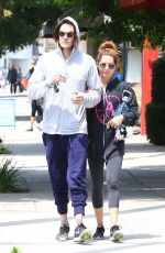 ASHLEY TISDALE and Christopher French Leaves a Gym in Studio City 05/30/2017