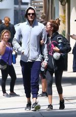 ASHLEY TISDALE and Christopher French Leaves a Gym in Studio City 05/30/2017