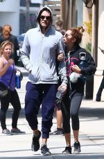 ASHLEY TISDALE and Christopher French Leaves a Gym in Studio City 05/30/2017