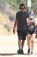 ASHLEY TISDALE and Christopher French Out Hiking in Los Angeles 05/04/2017