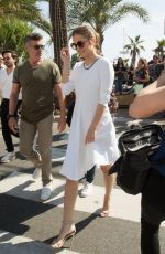 BARBARA PALVIN Leaves Hotel Martinez in Cannes 05/24/2017