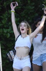 BELA THORNE Out at Magic Mountain in Valencia 05/05/2017